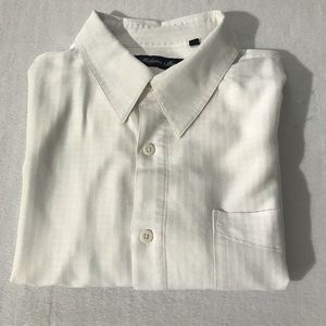 Milano Bay White Short Sleeve Button Down